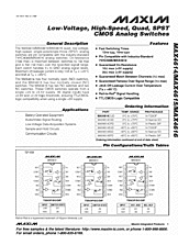 DataSheet MAX4616 pdf
